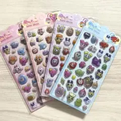 【Ｂ】訳あり　ぷくぷくシール　4枚セット