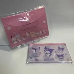 【入手困難】新品　フラットポーチ サンリオ キティ 長形　クロミ　ポーチ