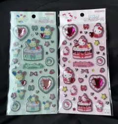 サンリオ キラキラジュエルシール ウサハナ　ハローキティ