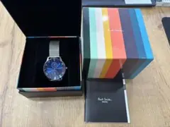 傷あり特価　Paul Smith 青文字盤 メッシュ 腕時計