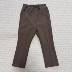 プティマイン　センタープレスパンツ　モカ　茶色