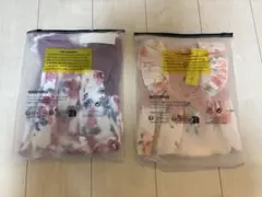 【新品】SHEIN 女児ベビー　長袖ロンパース　リボン装飾付き　２種セット