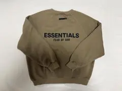 ESSENTIALS スウェット トレーナー ラグラン クルーネック ブラウンのサムネイル