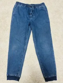 裏起毛　裏ボア　GU デニムジョガー　暖パン　サイズL ジョガーデニム　ジーユー