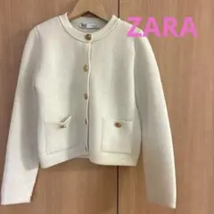 ZARA オフホワイトカーディガンのサムネイル