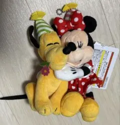 ミニーマウス　プルート　ぬいぐるみバッジ　ミッキー&ミニーバースデー2021