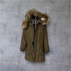 平成ギャル y2k ファー付き　モッズコート　フェアリーグランジ　パーカー