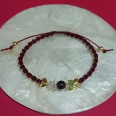 【B1①】バースデーパワーストーンコードブレス 1月①