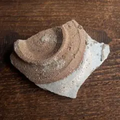 南信滋賀廃寺跡方形布目平瓦残欠 白鳳時代 発掘出土品 古美術 花器