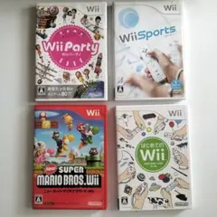 ☆超美品☆任天堂Wiiソフト 4本セット『NEWマリオ、スポーツ、パーティー等』
