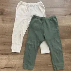 ユニクロ リラックスフィットレギンス ワッフル 2点セット