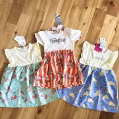 ディズニー ワンピース 90 アリエル　白雪姫　プリンセス