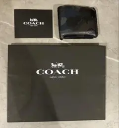 COACH 二つ折り財布 カモフラージュ柄