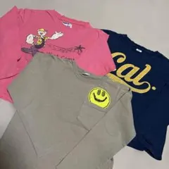 3点セット　140 長袖カットソー ロンT