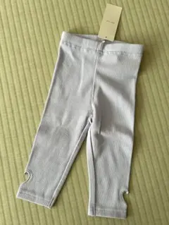 【新品タグ付き】プティマイン　レギンス　80 サイズ ハート　ラベンダー