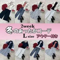 2週間 まとめ売り KBF等 コーデセット 13枚 Lサイズ　冬 シンプル