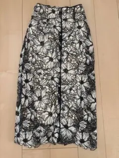 FRAY I.D花柄レースタイトロングスカート