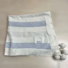 gelato pique ストライプブランケット F ブルー