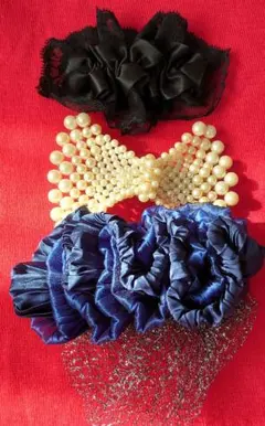 ハンドメイドヘアアクセサリー等　7個まとめ売り