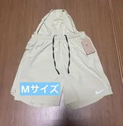 NIKE ランニングショートパンツ　インナー付　メンズ　グリーン　黄緑　M 新品