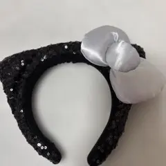 USJ キティカチューシャ 黒 スパンコール