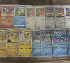 ポケモンカード トップサン 裏緑 イーブイ サンダース ブースター