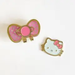 ゴルフマーカー マーカークリップ マグネット ハローキティ キティちゃん リボン