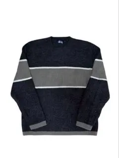 90s Stussy Line Sweater M