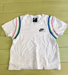 NIKE スポーツウェア Vネック Tシャツ Sサイズ マルチカラー袖