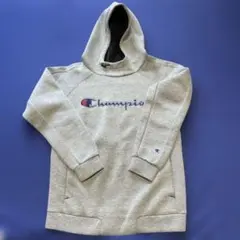 Champion グレー フード付き パーカー L