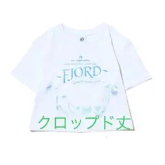 FJORD ロゴTシャツ ホワイト クロップド丈