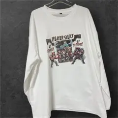 ストリートファイター プレイヤーセレクト ゲーム ヘビーウェイト長袖 ホワイト