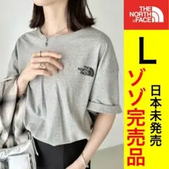 今*ル様 新品　韓国限定　ノースフェイス　Tシャツ　ティーシャツ　グレー　L 半