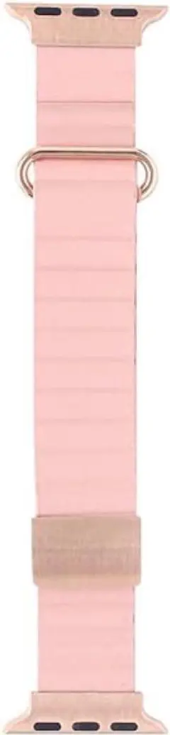 アップルウォッチ バンド PU レザー ピンク 38/40/41mm 対応