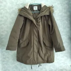 BACKNUMBER　ライトオン　ファーフード付　モッズコート　カーキ　Ｌ