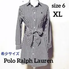 mimo様ご専用❣️【極美品】ポロラルフローレン シャツ ワンピース ストライプ