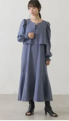 RETRO GIRL ピーチ起毛BLキャミOPセット