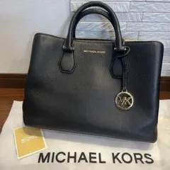 マイケルコース　バック　ブラック　レザー　仕事　オフィス　MICHAELKORS