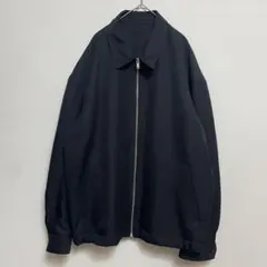 GU ジップアップリラックスフィットブルゾン 黒 ブラック XXL 3L