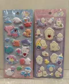 つぶらな瞳のぷくぷくシール　なまがきちゃん　水族館