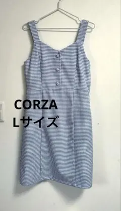 ハニーズ　Honeys 前釦ジャンスカ　COLZA（コルザ）　水色　チェックのサムネイル