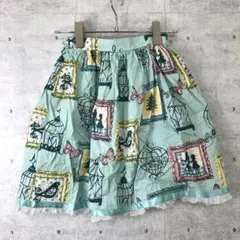 Shirley Temple ロマンチック メルヘン 総柄 ギャザースカート