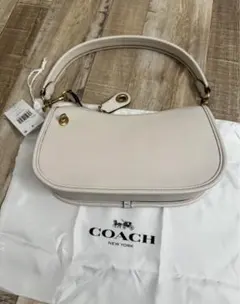 ✨美品✨コーチスウィンガーバッグ3way ターンロックレザーアイボリー