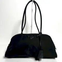 【極上美品・使用感少ない✨】プラダ　ミニボストンバッグ　肩掛け　南京錠　鍵付き