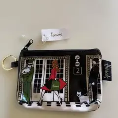 Harrods　ハロッズ　ポーチ　新品未使用　エレベーター柄