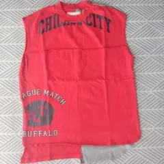 etsintä Tシャツ 　赤　重ね着　チャオパニックティピー