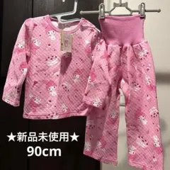 パジャマ　マイメロディ　女の子　長袖　長ズボン　腹巻き付き　子ども服　90cmのサムネイル