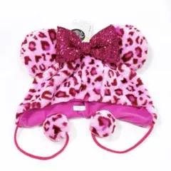 ディズニー ヒョウ柄 ファンキャップ スパンコール