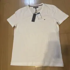TOMMY HILFIGER ホワイト Vネック Tシャツ XL
