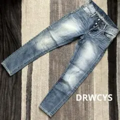 DRWCYS ドロシーズデニム　ジーンズ　ダメージ　スキニー細身　サイズ0 赤耳のサムネイル